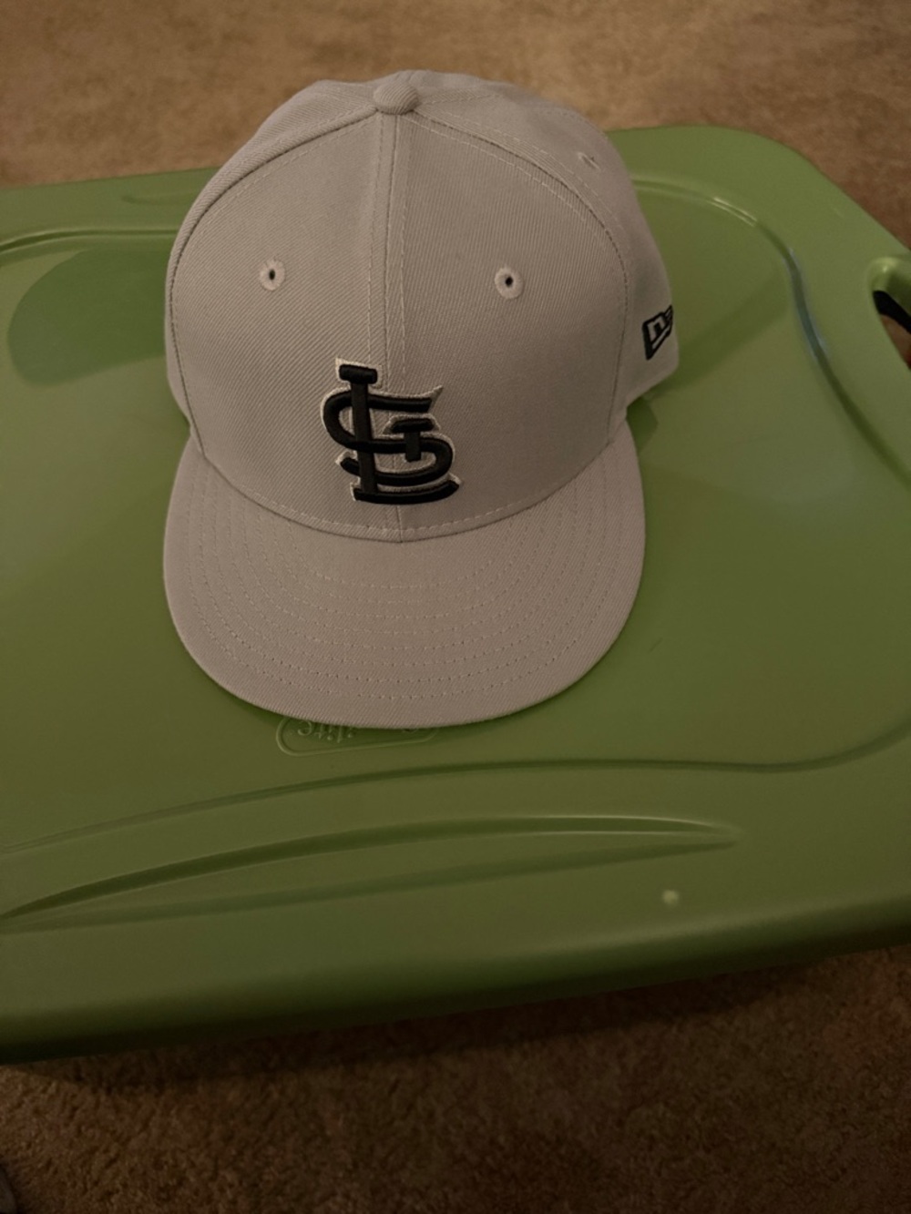 New Era Light Gray and Black St. Louis Cardinals Fitted Cap